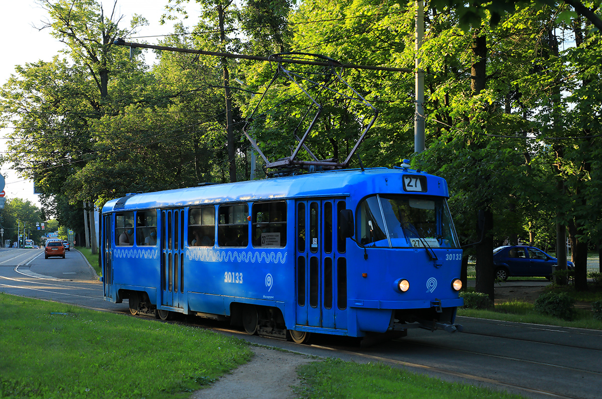 Москва. Tatra T3 (МТТЧ) №30133