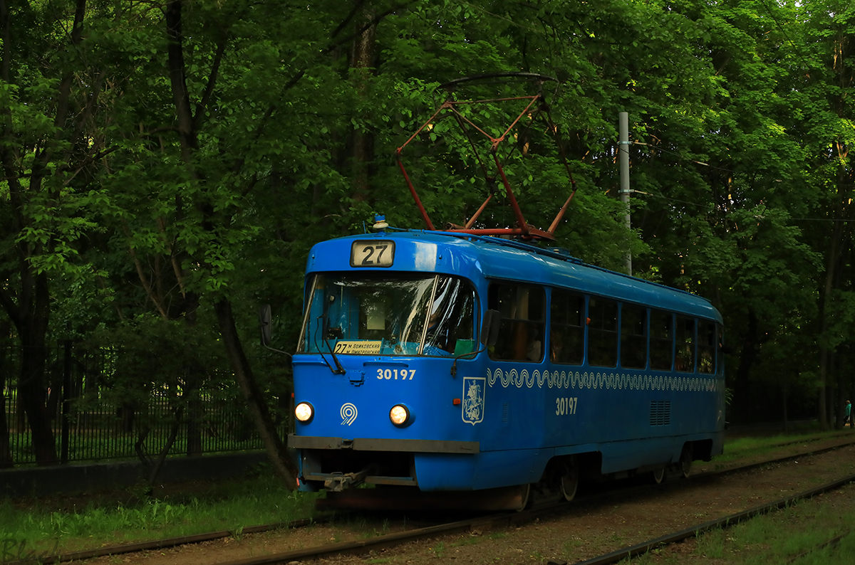 Москва. Tatra T3 (МТТЧ) №30197