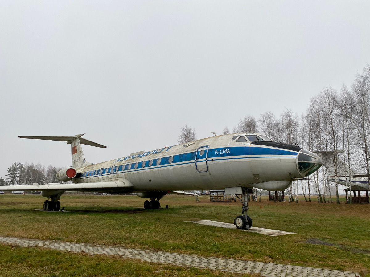 Минск. Самолёт Ту-134А СССР-65036 а/к Аэрофлот, музейный