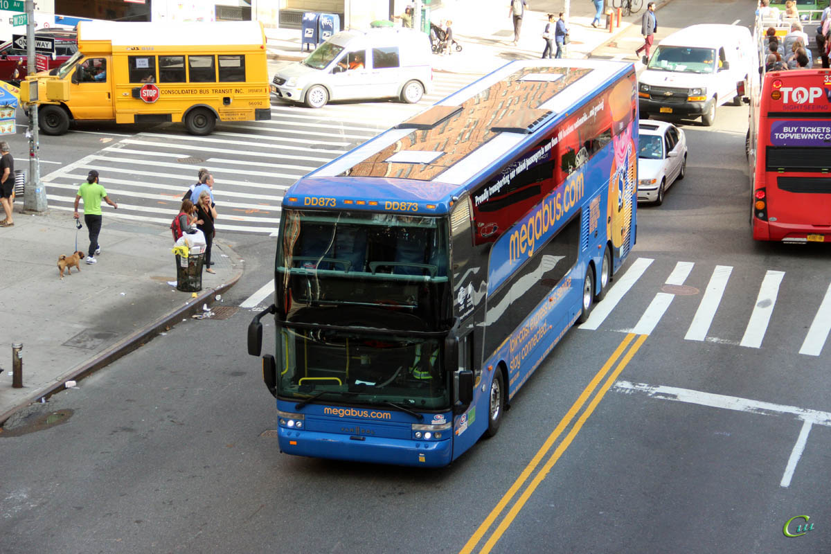 Нью-Йорк. U.S. Bus 33437-SL, Van Hool TD925 Astromega №DD873