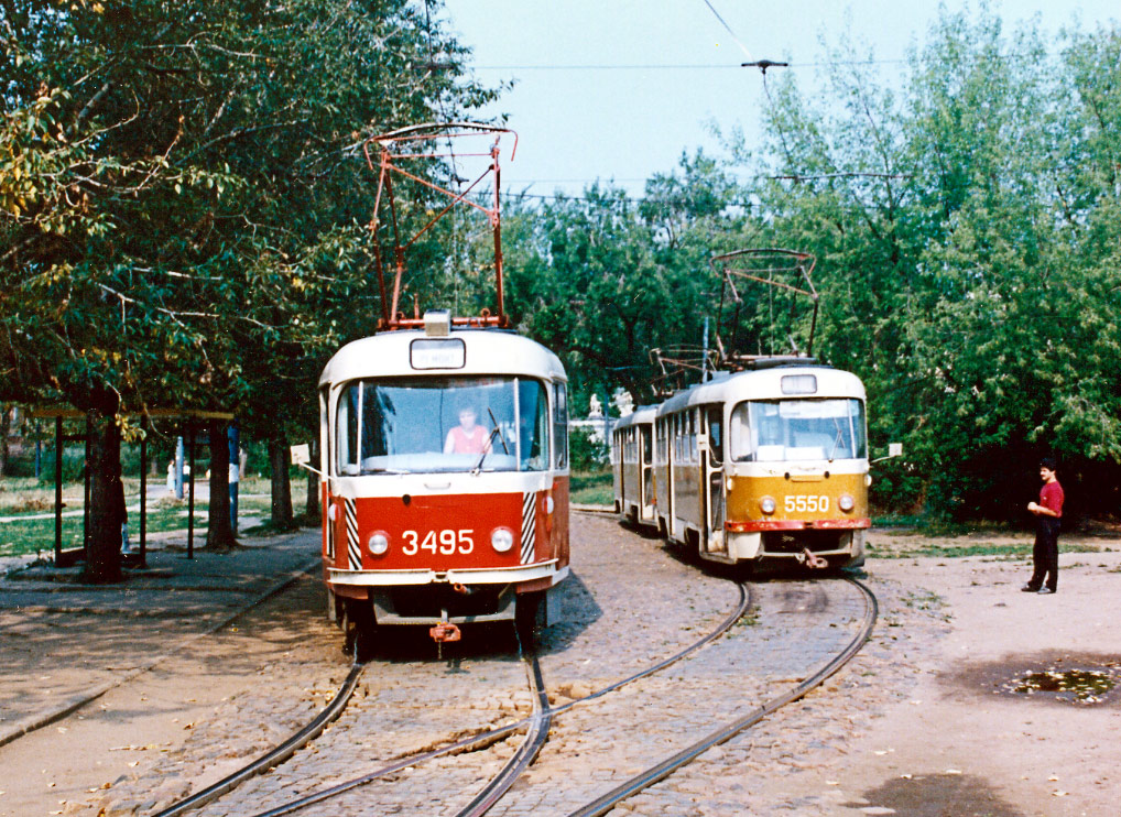 Москва. Tatra T3SU №3495, Tatra T3SU №5550