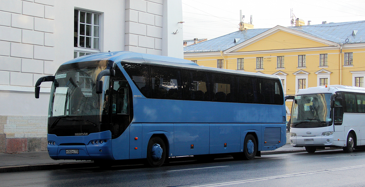 Санкт-Петербург. Neoplan N2216SHD Tourliner н582нс, JAC HK6120 у488ек
