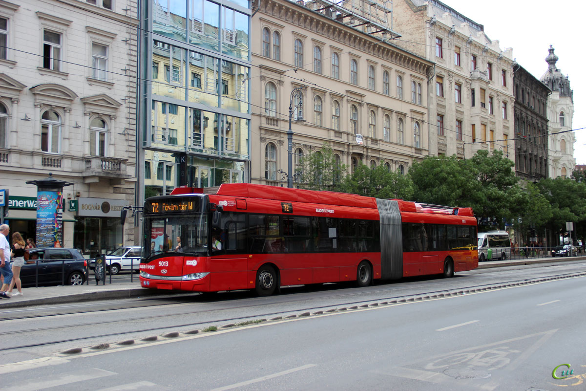 Будапешт. Solaris Trollino 18S №9013
