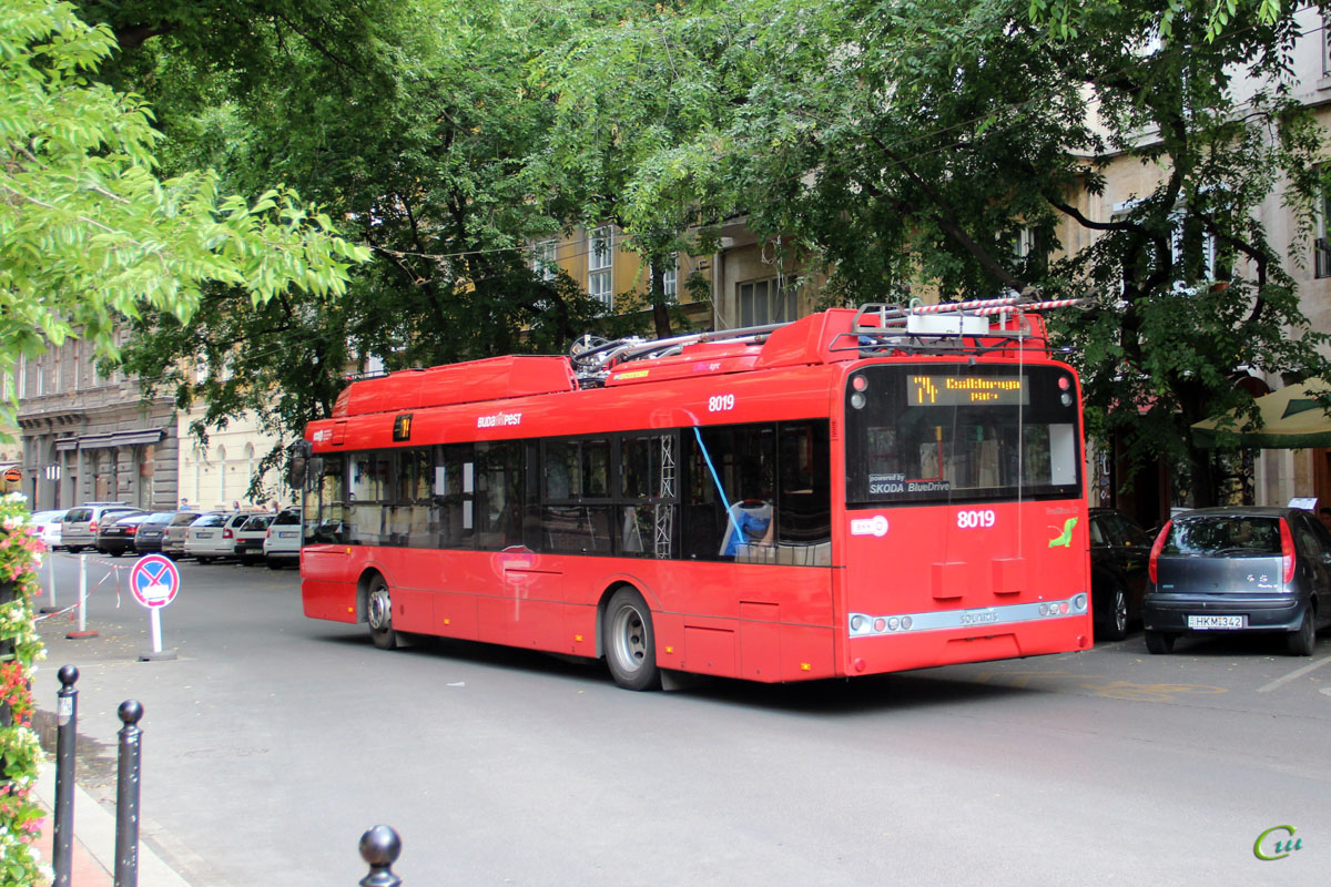 Будапешт. Solaris Trollino III 12 Škoda №8019
