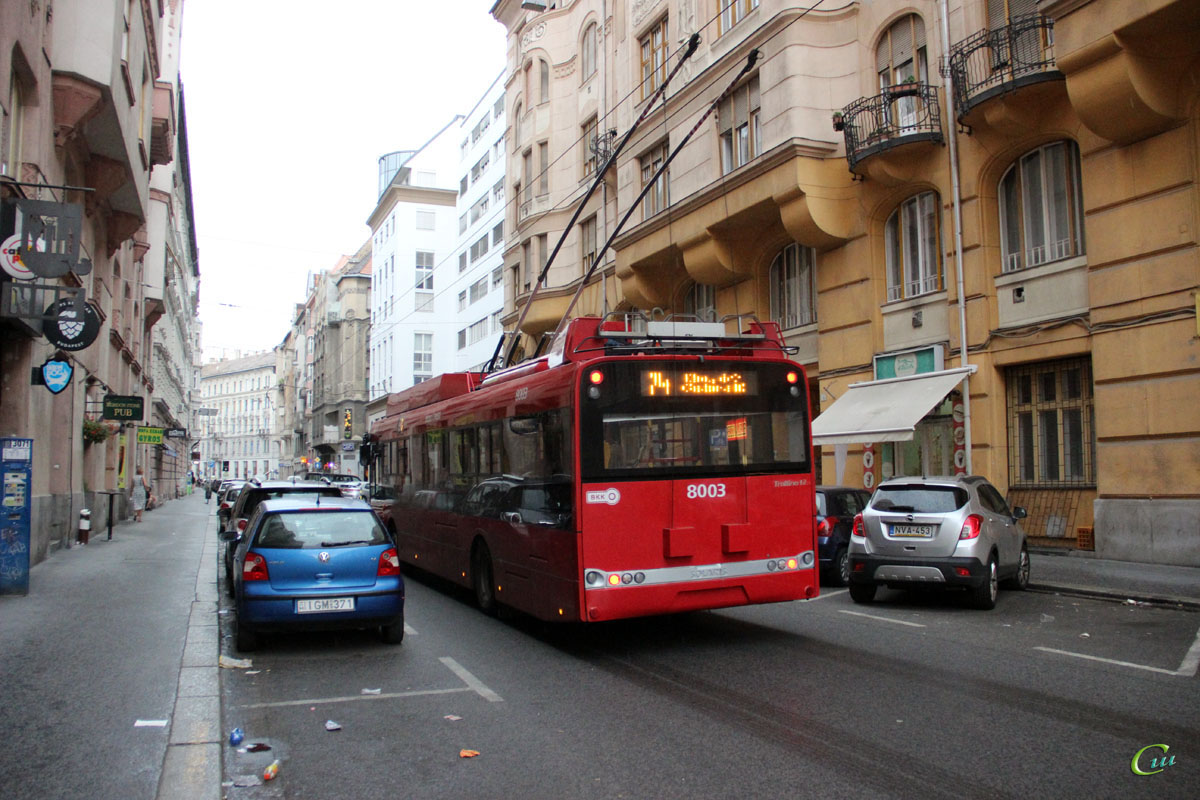Будапешт. Solaris Trollino III 12 Škoda №8003