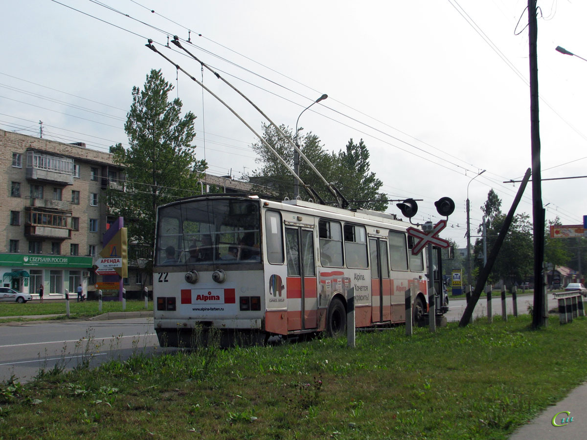 Великий Новгород. Škoda 14TrM (ВМЗ) №22
