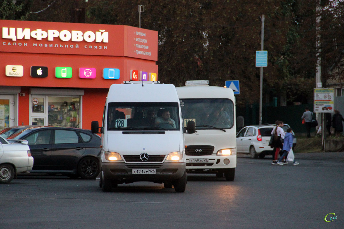 Hyundai County SWB у149хо, Луидор-223203 (Mercedes-Benz Sprinter) а121ум -  Михайловск - Фото №192155 - Твой Транспорт