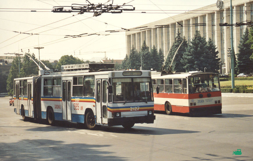 Кишинев. ЮМЗ-Т1 №2127, Škoda 14Tr13/6M №2139
