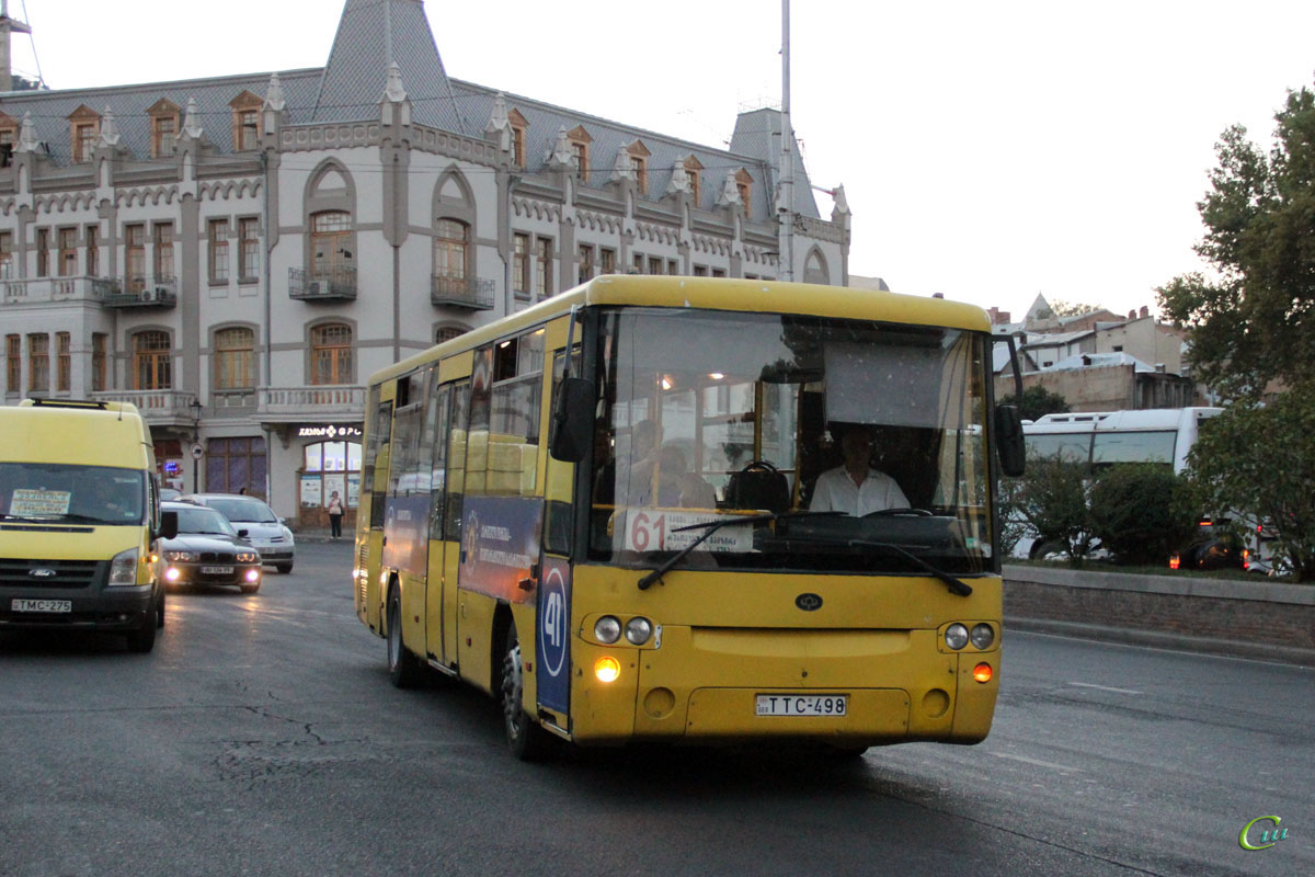 Тбилиси. Богдан А1445 TTC-498, Avestark (Ford Transit) TMC-275