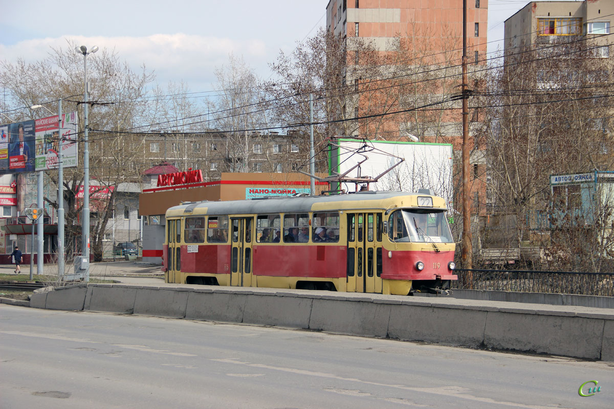 Екатеринбург. Tatra T3 (двухдверная) №119
