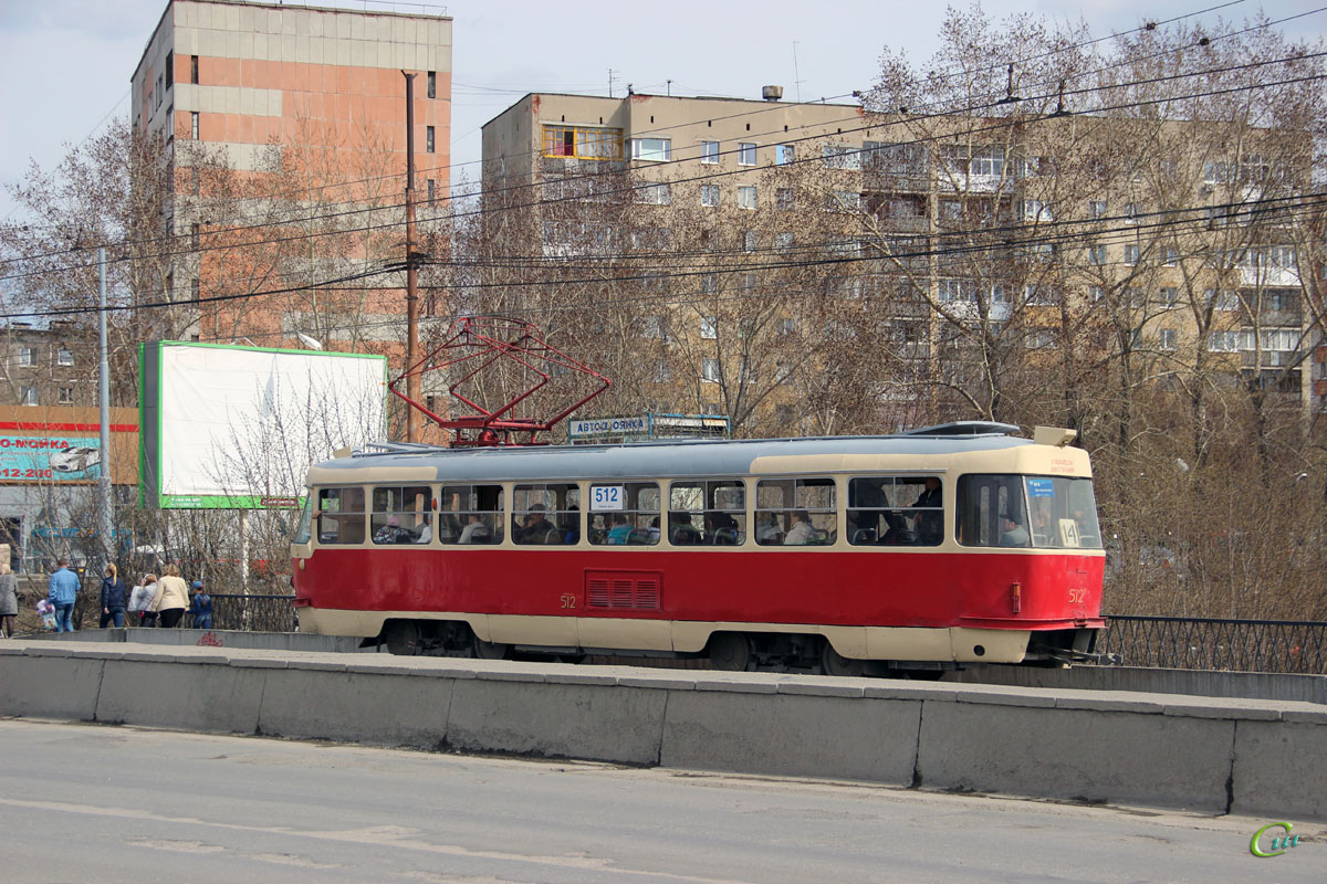 Екатеринбург. Tatra T3 (двухдверная) №512