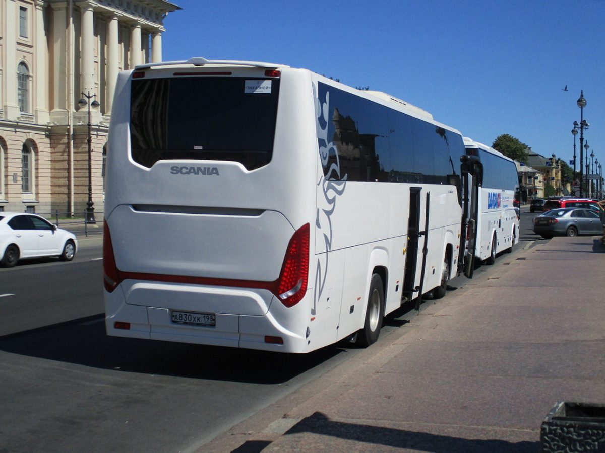 Санкт-Петербург. Scania Touring HD (Higer A80T) а830хк
