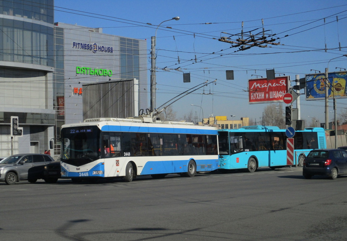 Санкт-Петербург. АКСМ-321 №2448, ЛиАЗ-5292.67 (LNG) м535вх