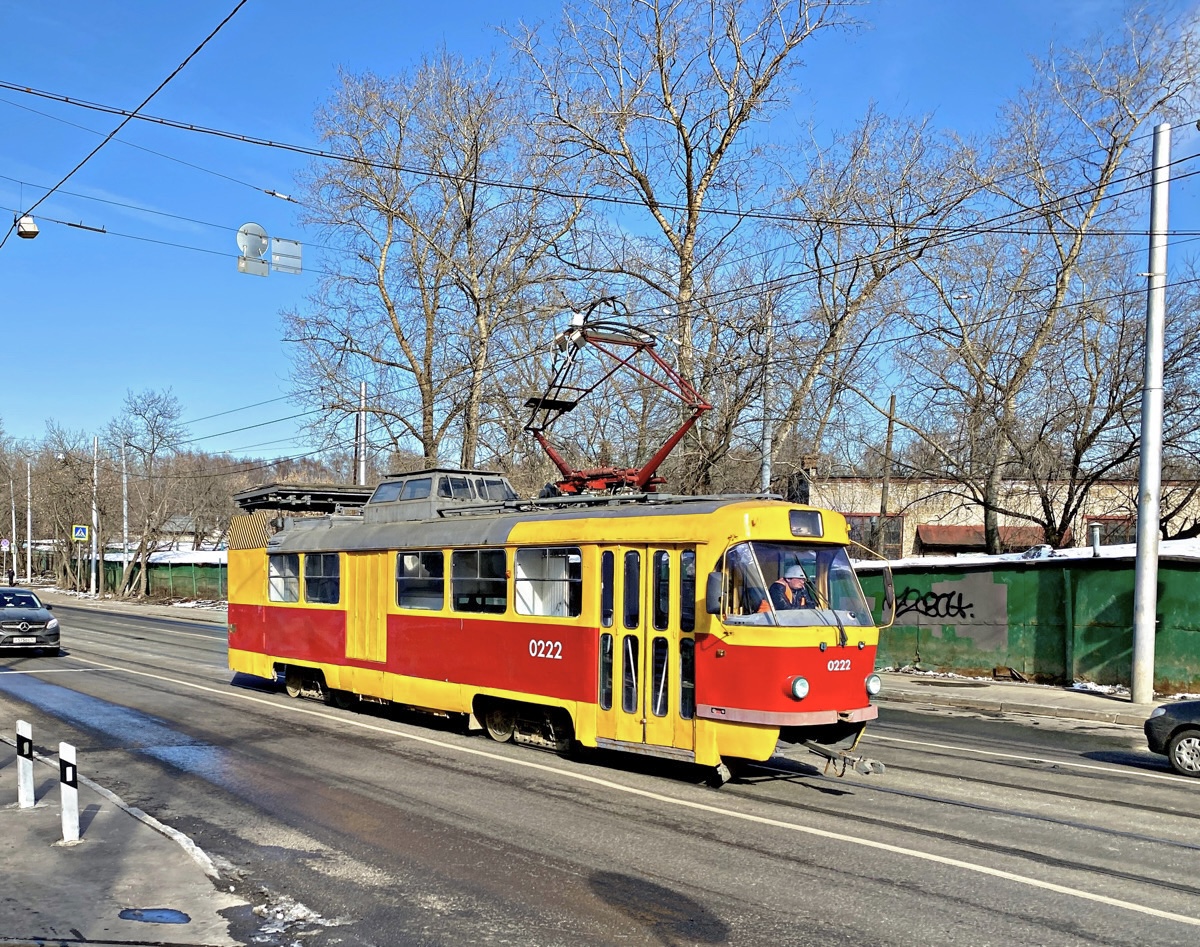 Москва. Tatra T3SU №0222