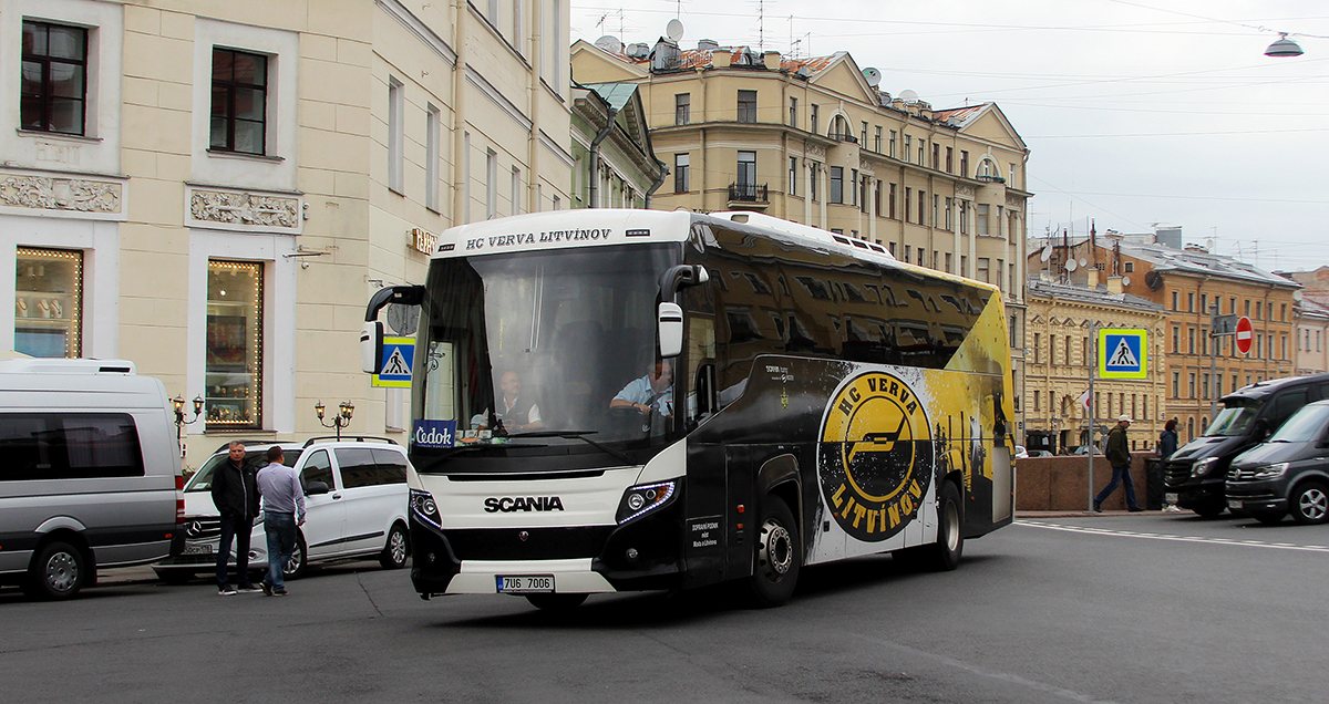 Санкт-Петербург. Scania Touring HD (Higer A80T) 7U6 7006