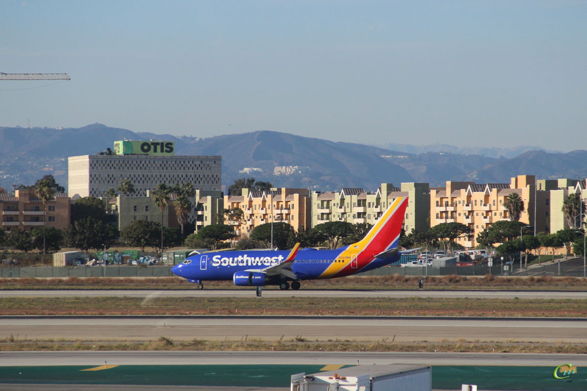Лос-Анджелес. Самолет Boeing 737 (N923WN) авиакомпании Southwest Airlines