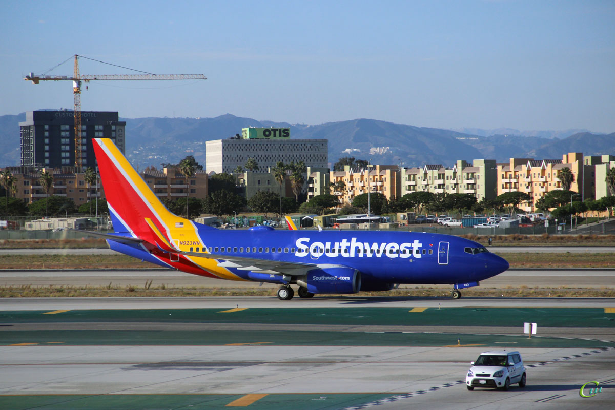 Лос-Анджелес. Самолет Boeing 737 (N923WN) авиакомпании Southwest Airlines