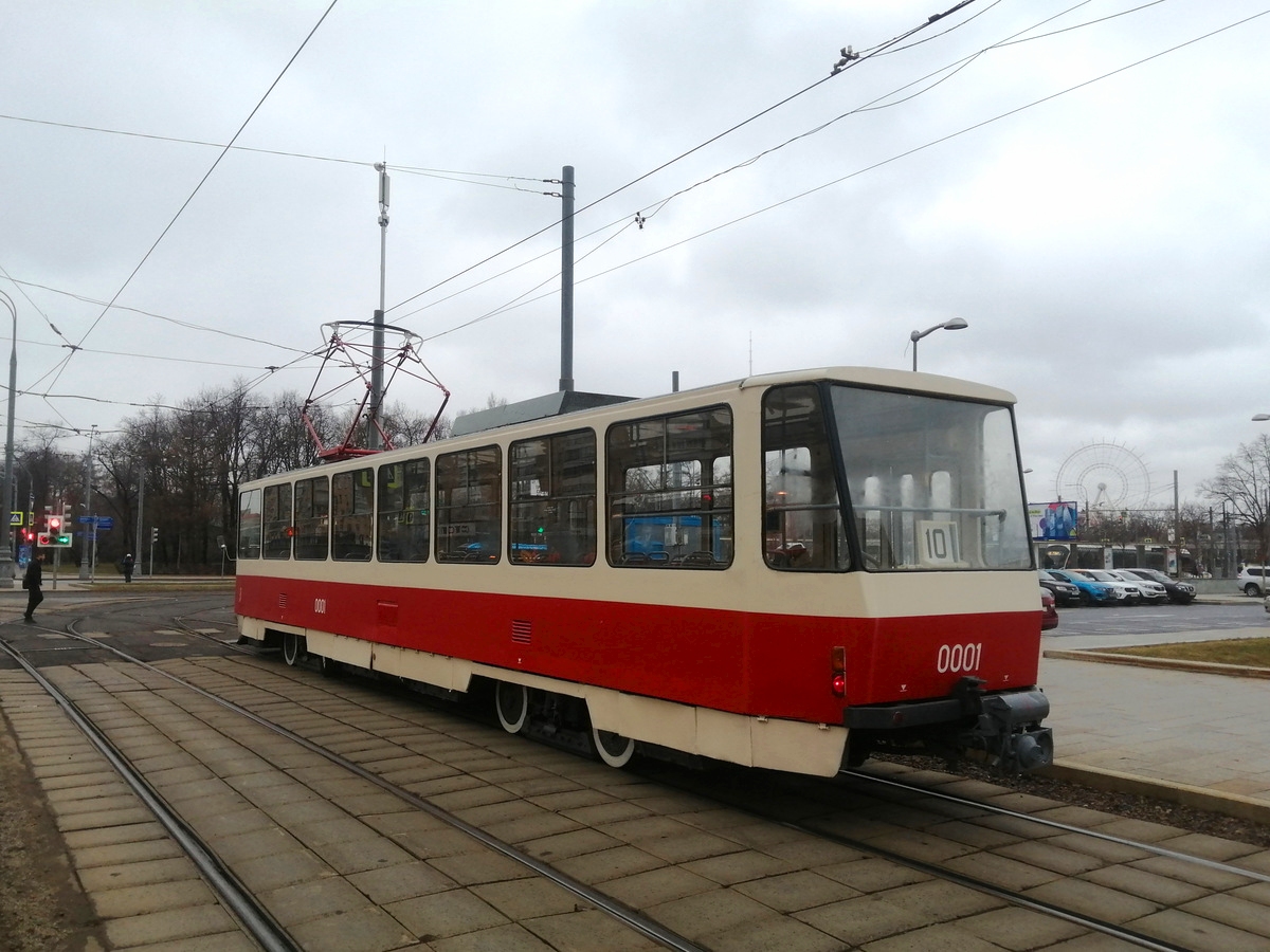 Москва. Tatra T6B5 (Tatra T3M) №0001