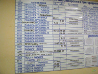 Рыбинск. Расписание пригородных поездов по станции Рыбинск