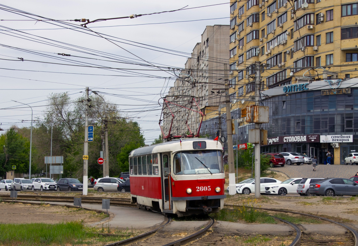 Волгоград. Tatra T3 (двухдверная) №2605
