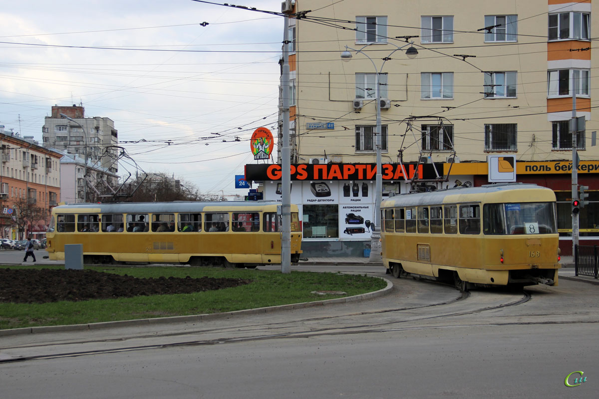 Tatra T3SU №168, Tatra T3SU №500 - Екатеринбург - Фото №204227 - Твой  Транспорт