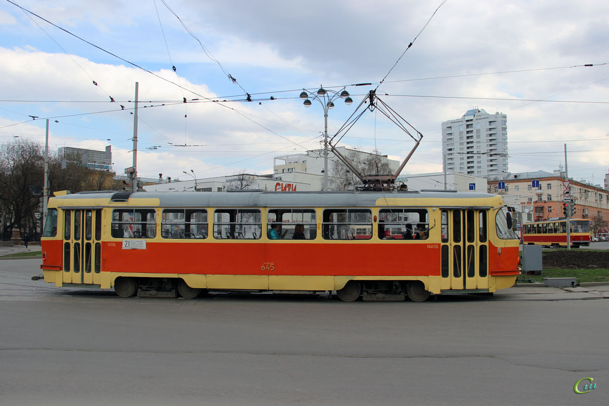 Екатеринбург. Tatra T3 (двухдверная) №645