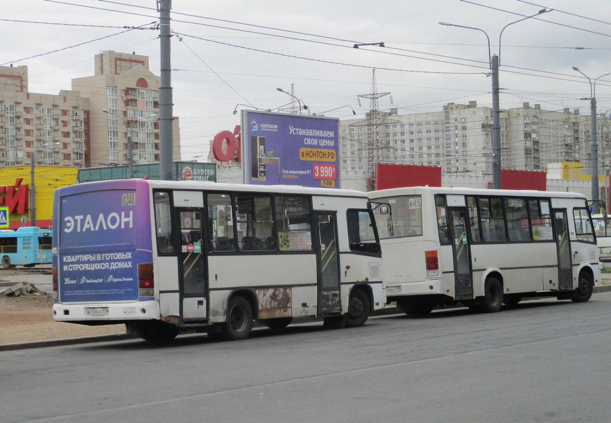 Санкт-Петербург. ПАЗ-320402-05 в338но, ПАЗ-320412-05 в446мо
