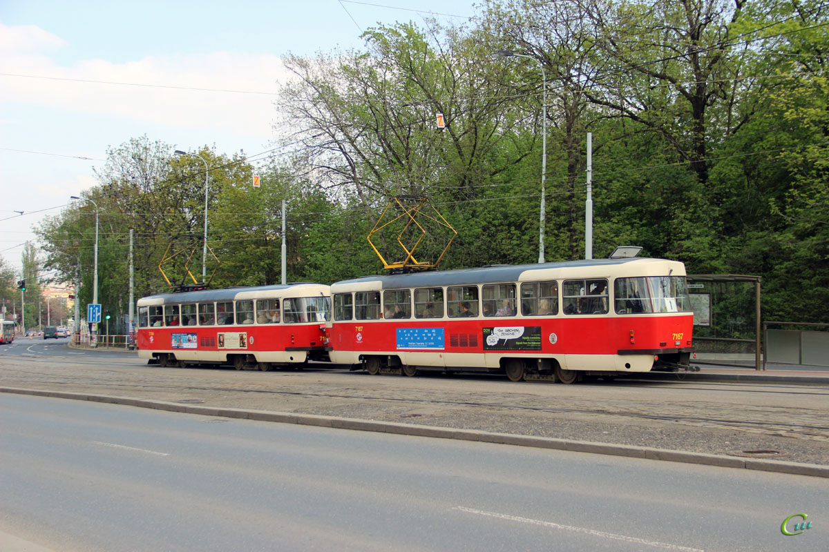 Прага. Tatra T3SUCS №7154