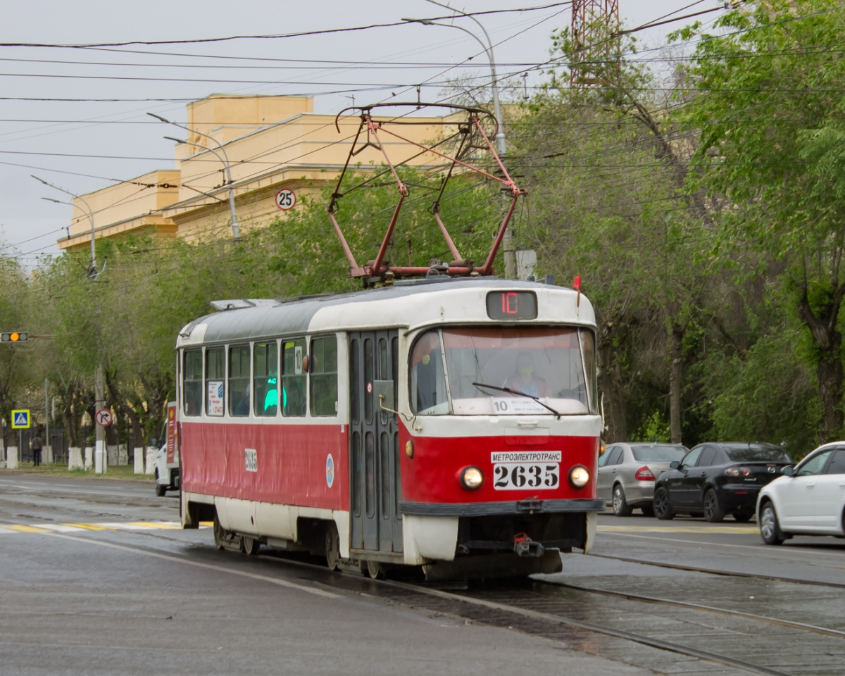 Волгоград. Tatra T3 (двухдверная) №2635