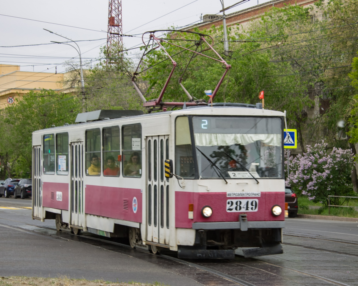 Волгоград. Tatra T6B5 (Tatra T3M) №2849
