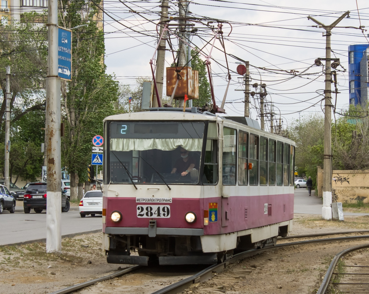 Волгоград. Tatra T6B5 (Tatra T3M) №2849