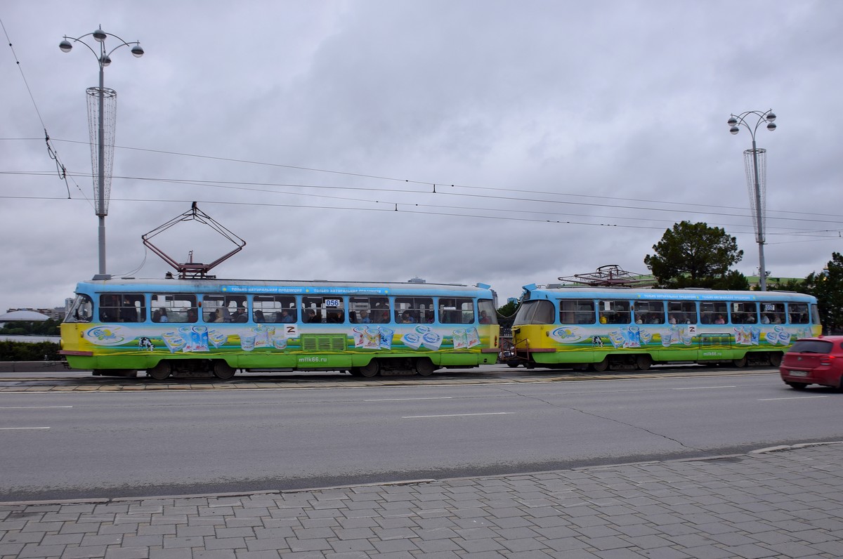 Екатеринбург. Tatra T3SU №056, Tatra T3SU №057