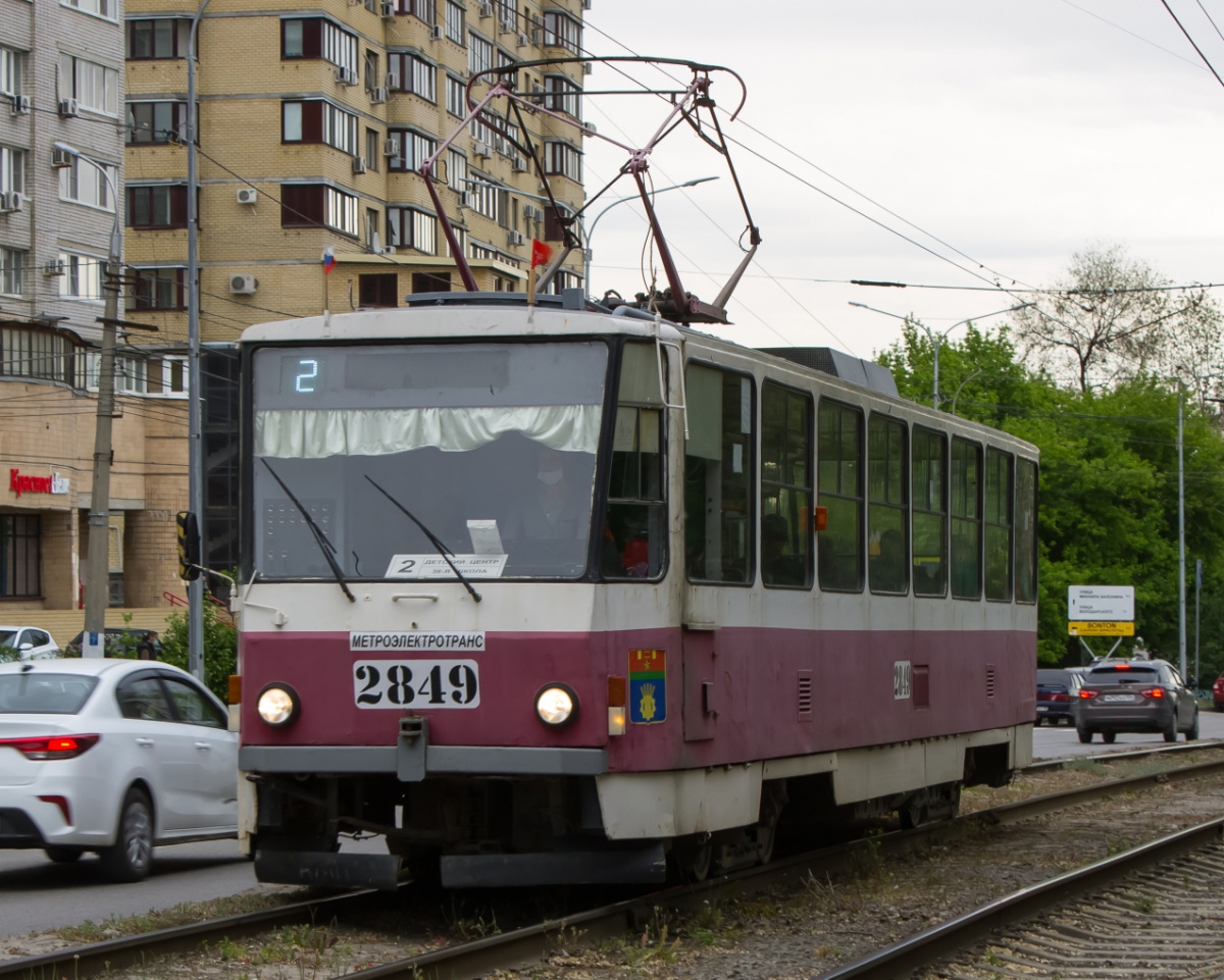 Волгоград. Tatra T6B5 (Tatra T3M) №2848