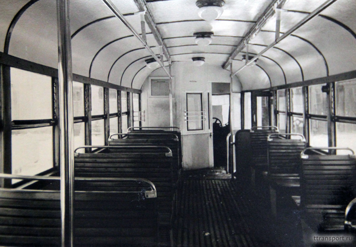 Таганрог. Салон неизвестного трамвая КТМ-1