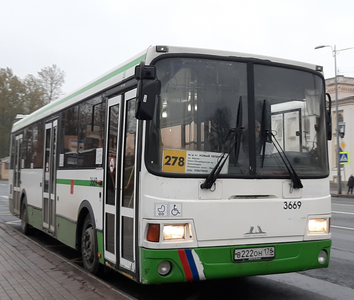 Автобус 278 петергоф