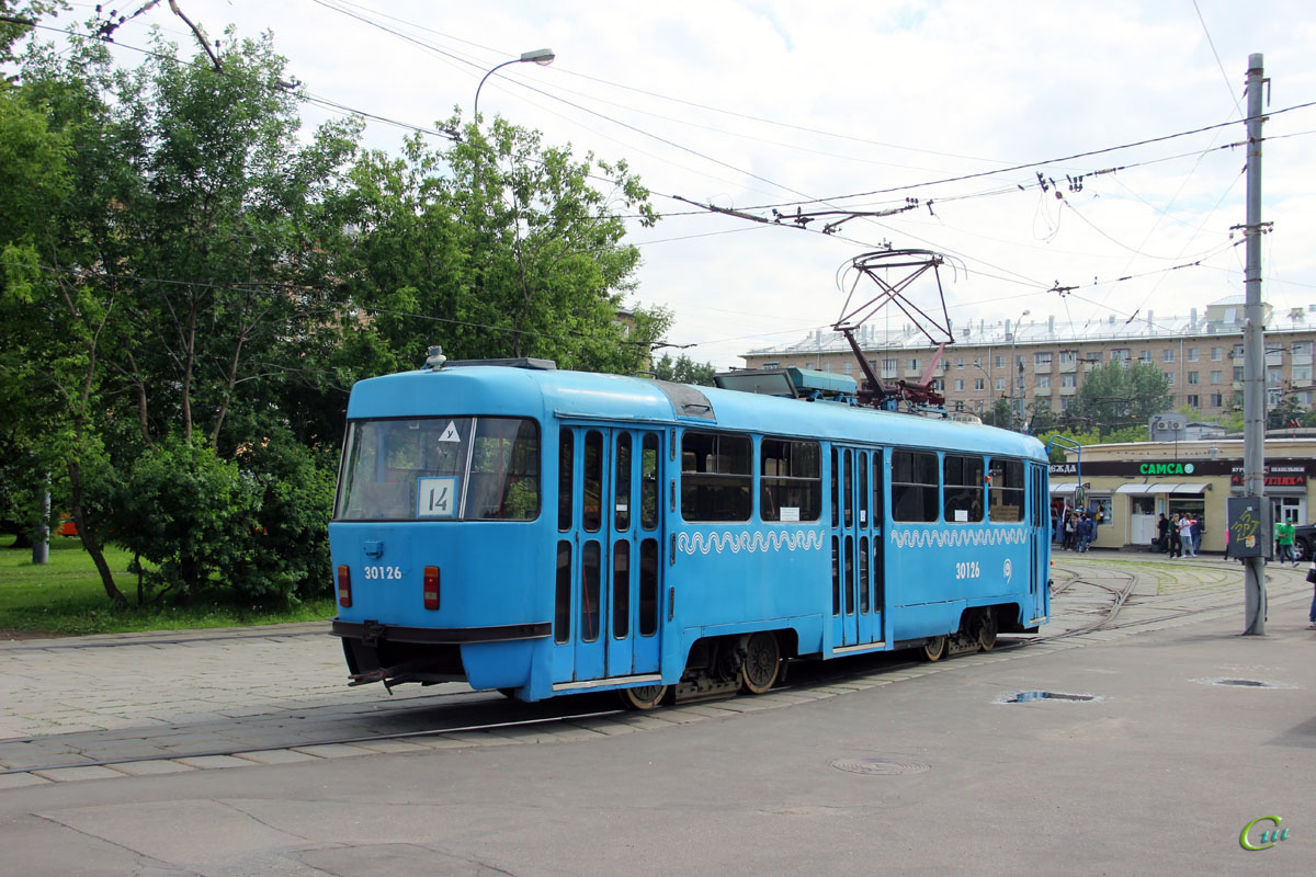 Москва. Tatra T3 (МТТЕ) №30126
