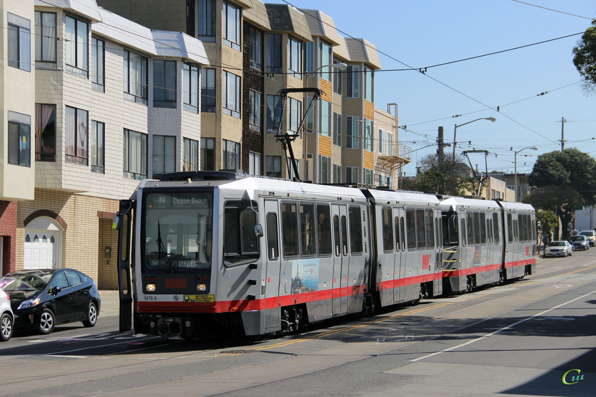 Сан-Франциско. Breda LRV №1478, Breda LRV №1494