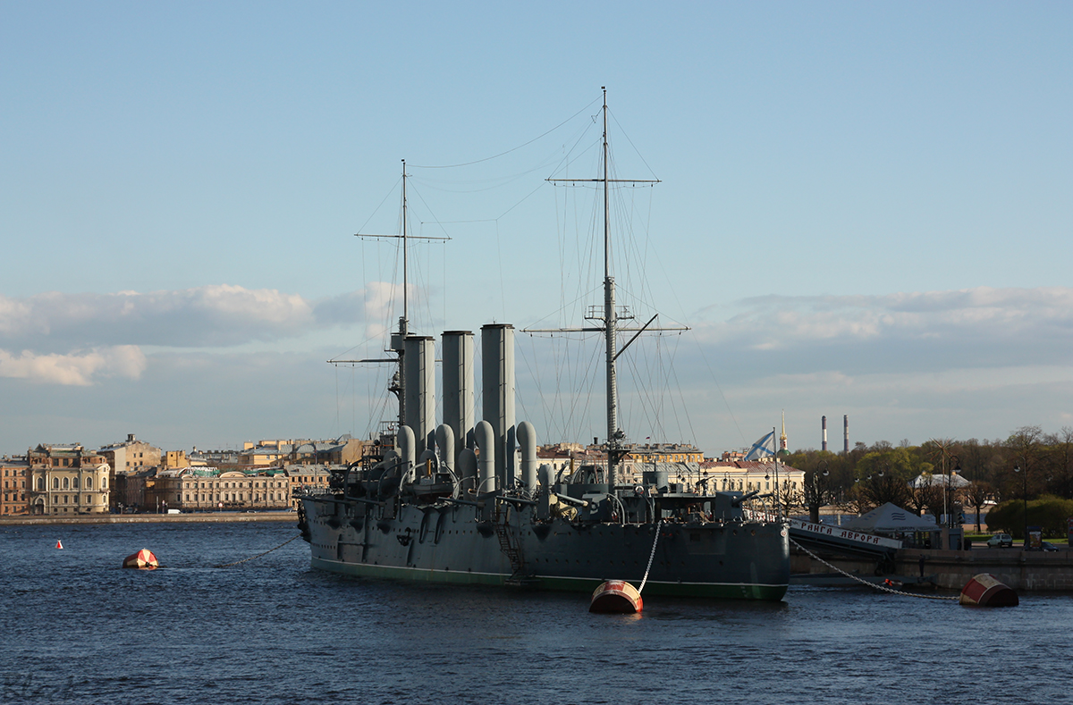 Санкт-Петербург. Бронепалубный крейсер Аврора (тип судна: Паллада)