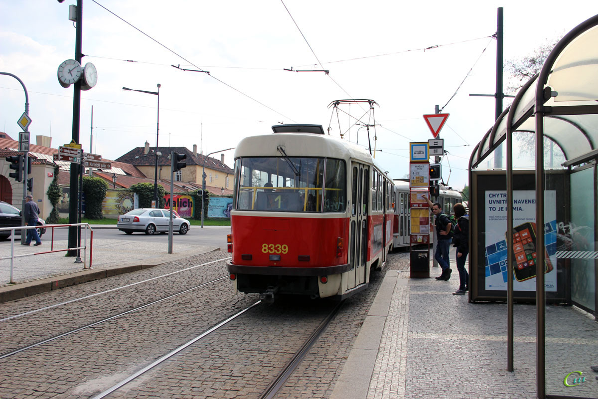 Прага. Tatra T3R.P №8339