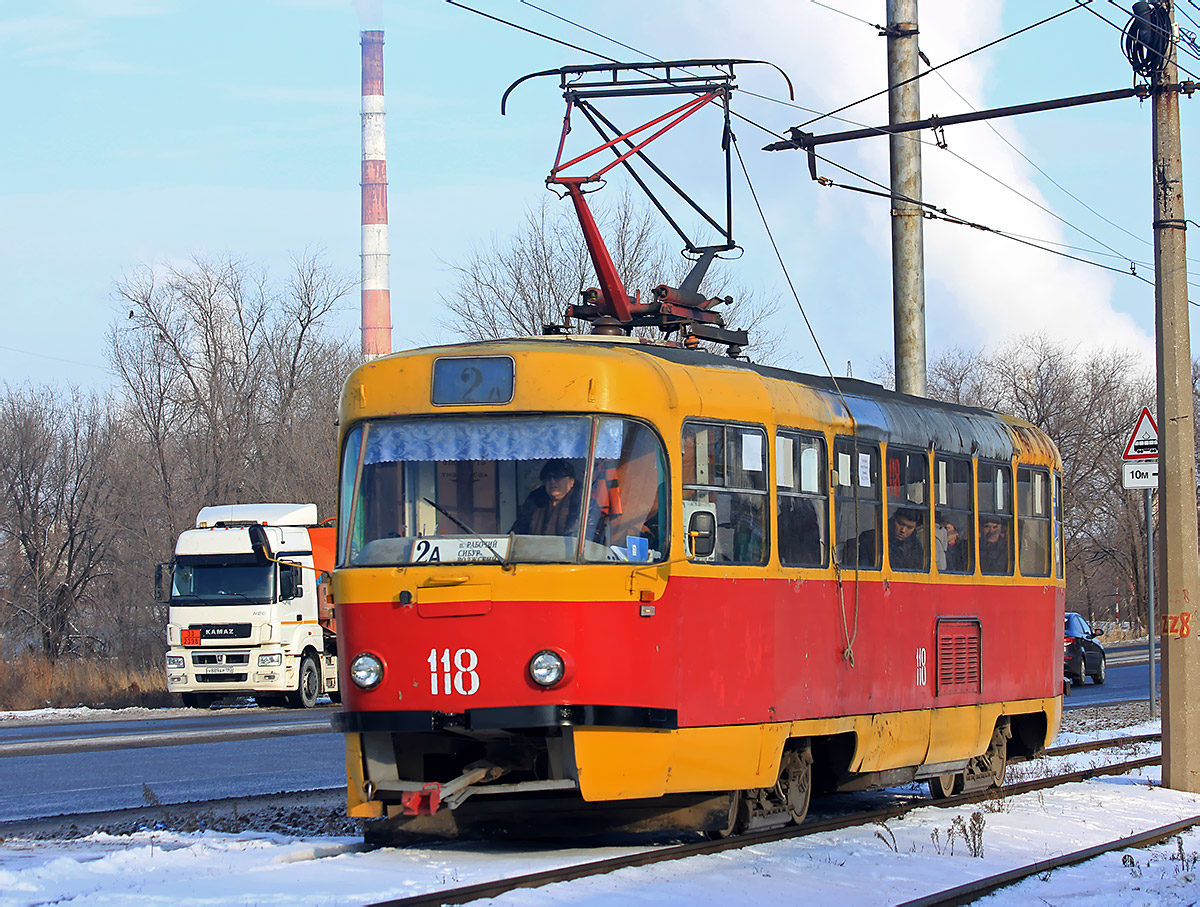 Волжский. Tatra T3SU №118