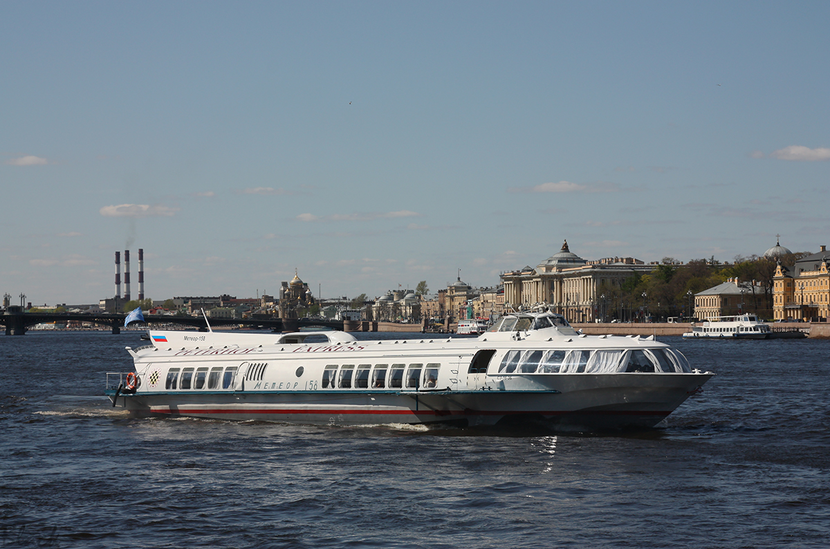Санкт-Петербург. Судно на подводных крыльях Метеор-158 (тип судна: Метеор, проект судна: 342Э)