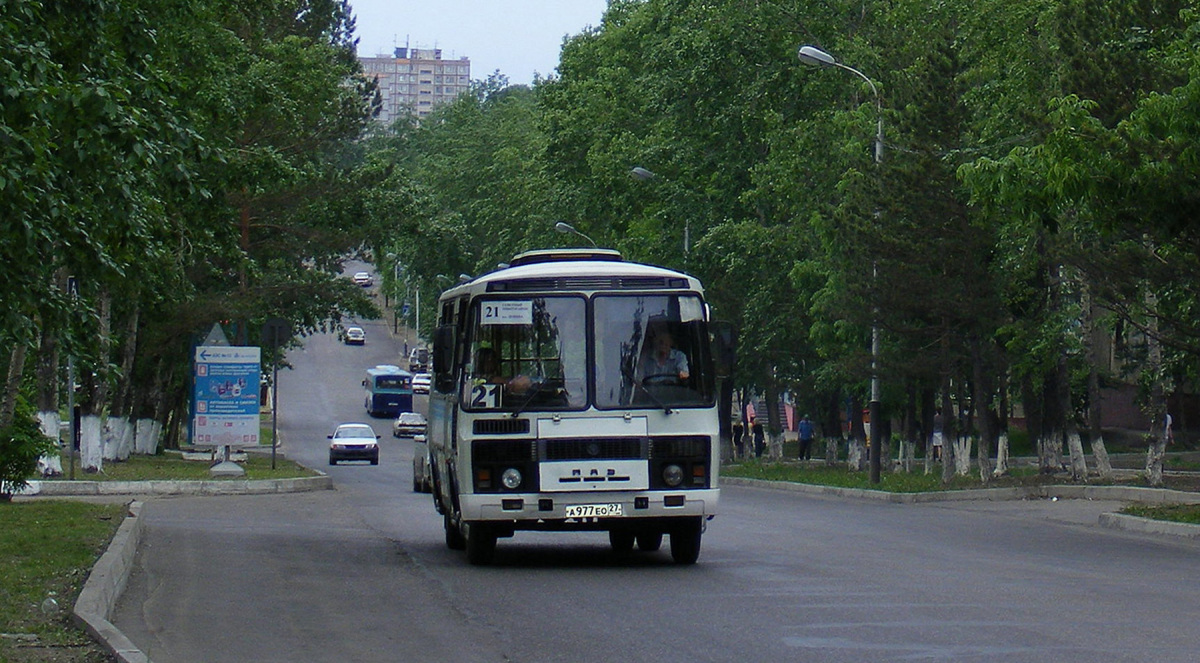Хабаровск. ПАЗ-32054 а977ео