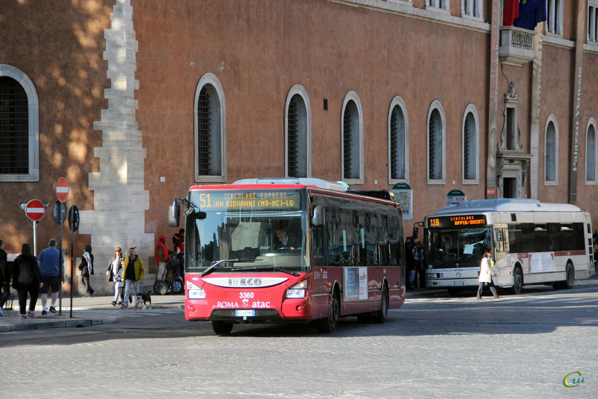 Рим. Irisbus CityClass CNG DB 843KB, IVECO Urbanway 12M FG 655MD