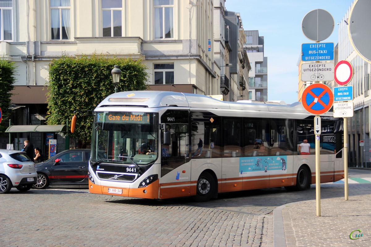 Брюссель. Volvo 7900 Hybrid 1-VHB-343