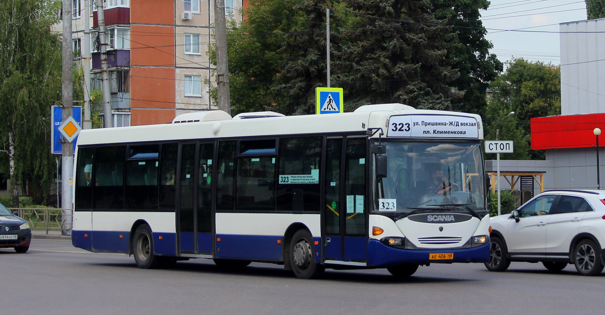 Липецк. Scania OmniLink CL94UB ае406