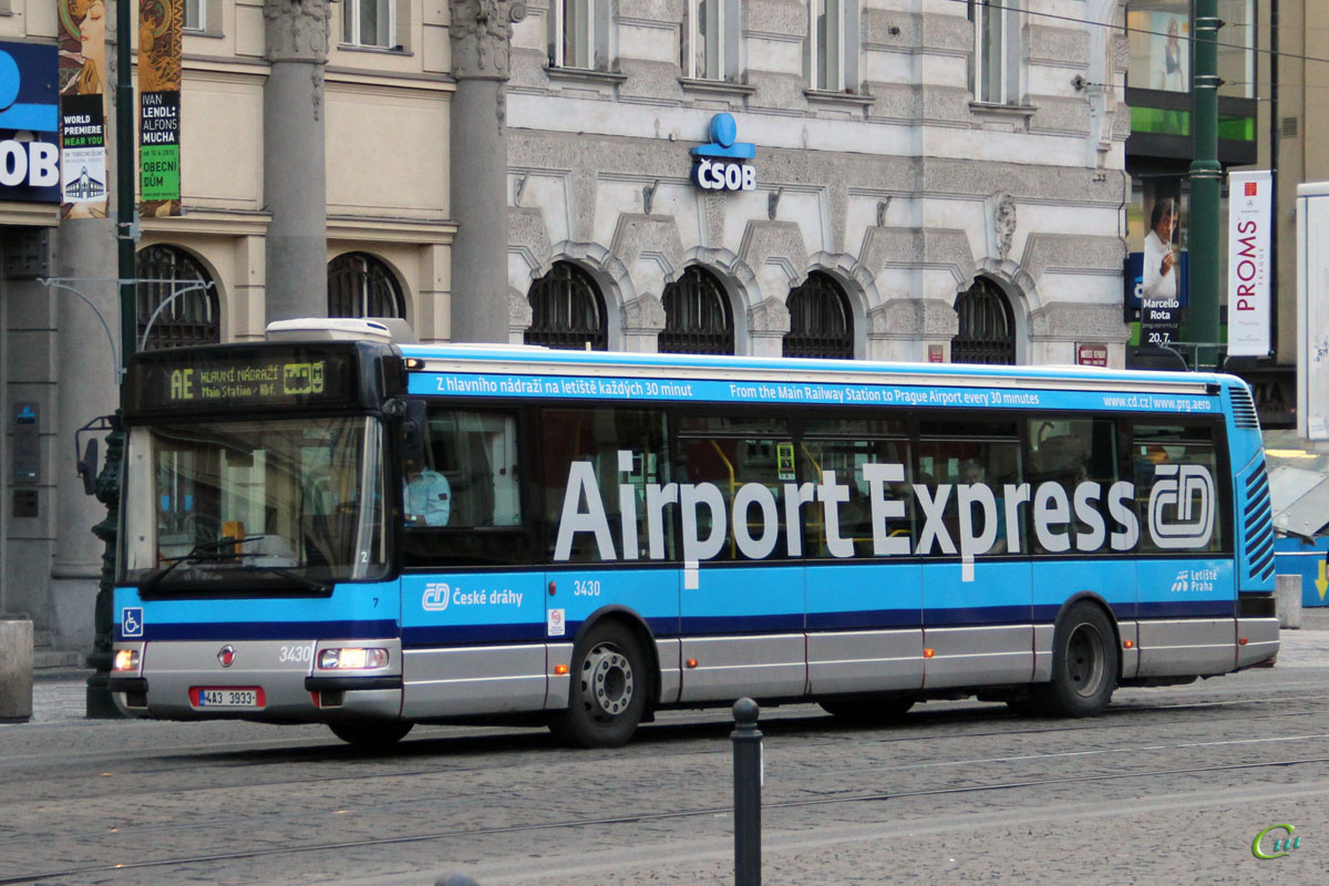 Прага. Irisbus Agora S/Citybus 12M 4A3 3933