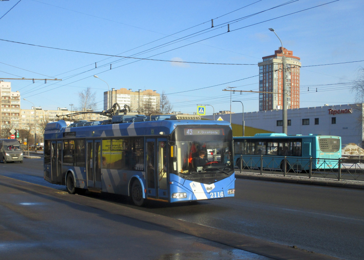 Санкт-Петербург. АКСМ-32100D №2116, Volgabus-5270.G2 (LNG) р062ем