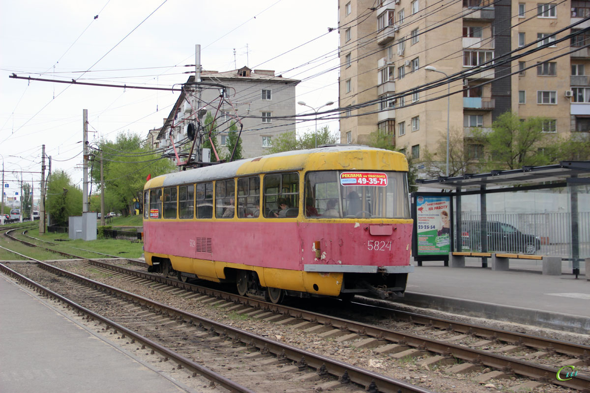 Волгоград. Tatra T3SU №5824
