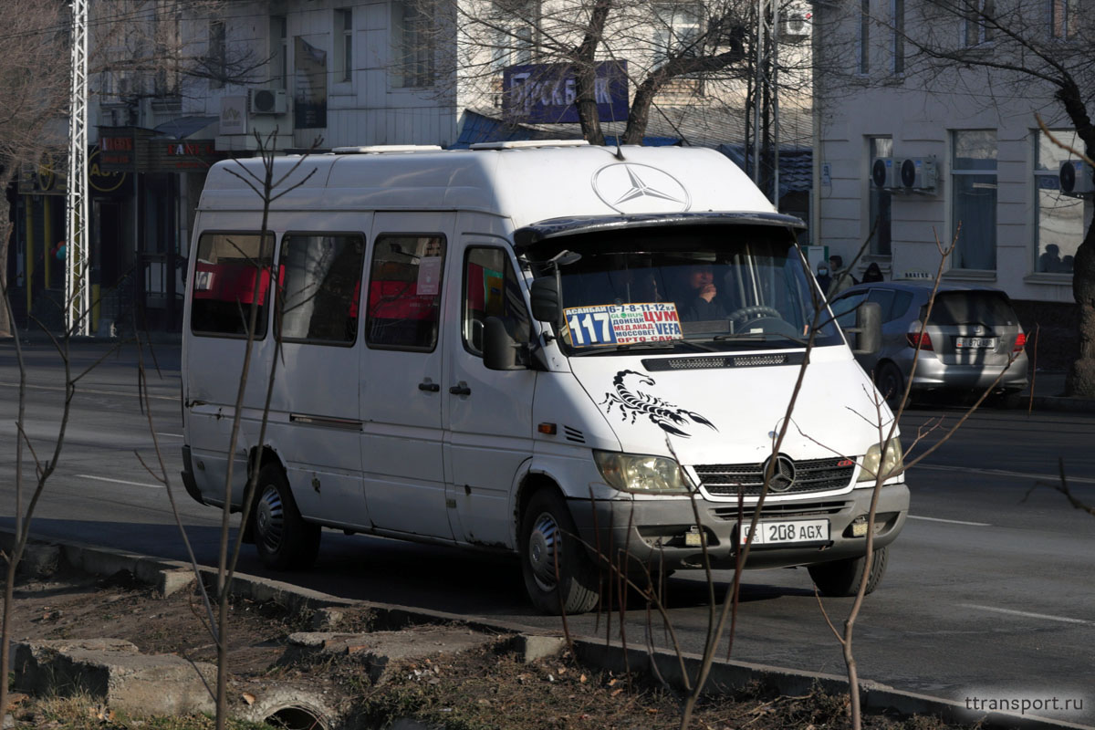 Mercedes-Benz Sprinter 01 208 AGX - Бишкек - Фото №249705 - Твой Транспорт