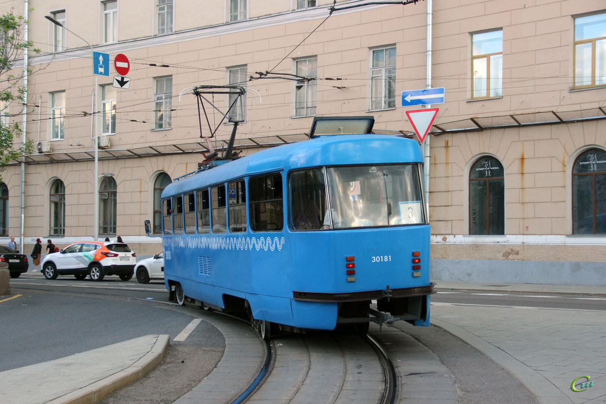 Москва. Tatra T3 (МТТЧ) №30181